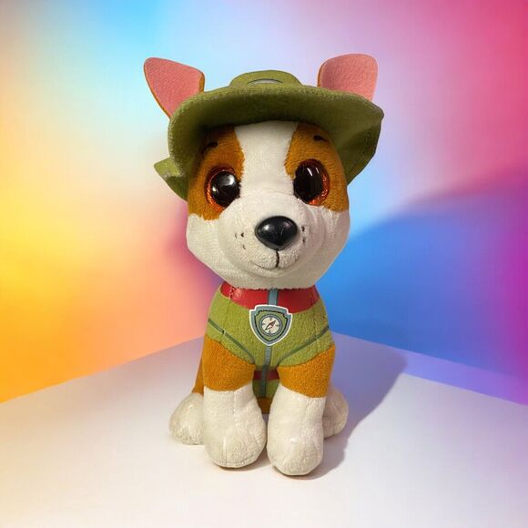TY Beanie Boos Paw Patrol Tracker 7" Stuffed Plush Dog Nickelodeon - Picture 1 of 11